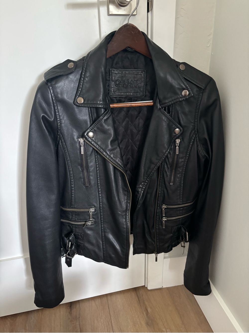 Black Carmar Leather Jacket